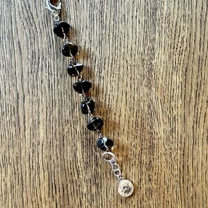 Chic Black Beaded Necklace